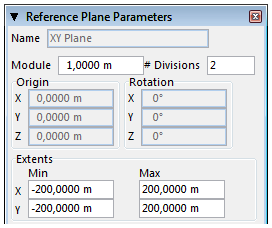 13 Reference Plane Parameters