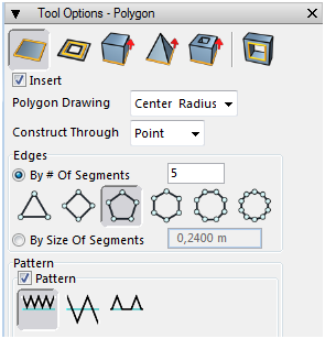 14 Tool Options Polygon