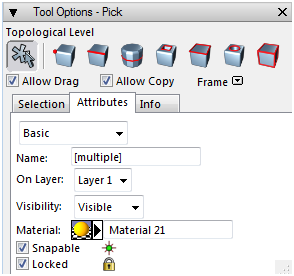 109 Tool Options Pick