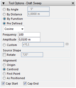 108 Tool Options Draft Sweep