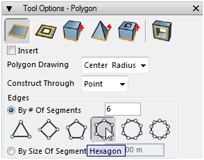 25 Tool Options Polygon