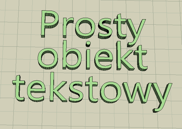 Prosty obiekt tekstowy